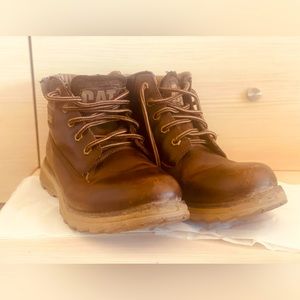 CAT Lace UP Casual Shoes Tan Color Size UK 7